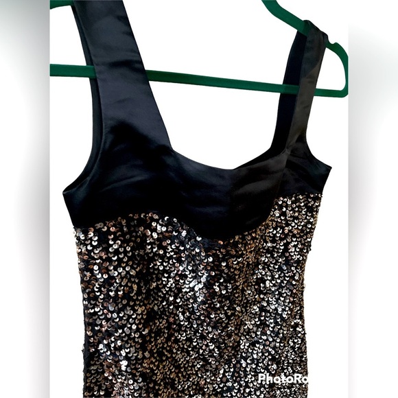 Jill Stuart Sparkling Black and Silver Mini Dress - Picture 4 of 5